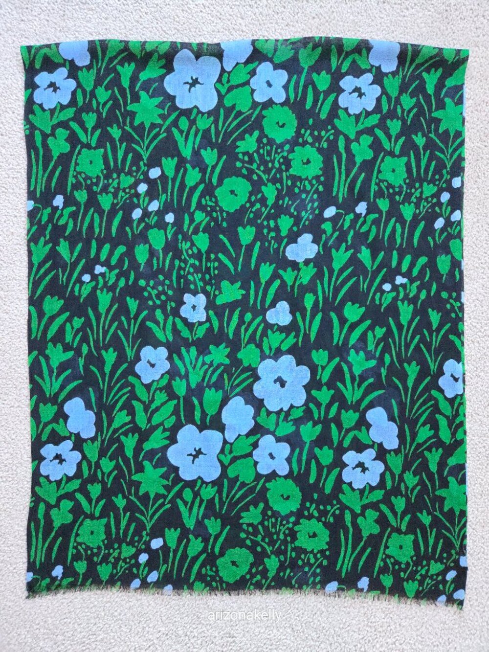 NWOT Marimekko Wool Fiore Scarf Iso Pikkulempi Finland Design